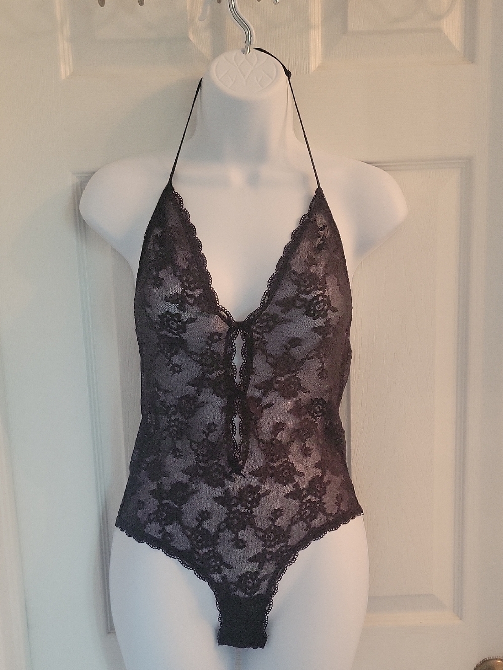 Victoria's Secret Black Lace Lingerie Bodysuit